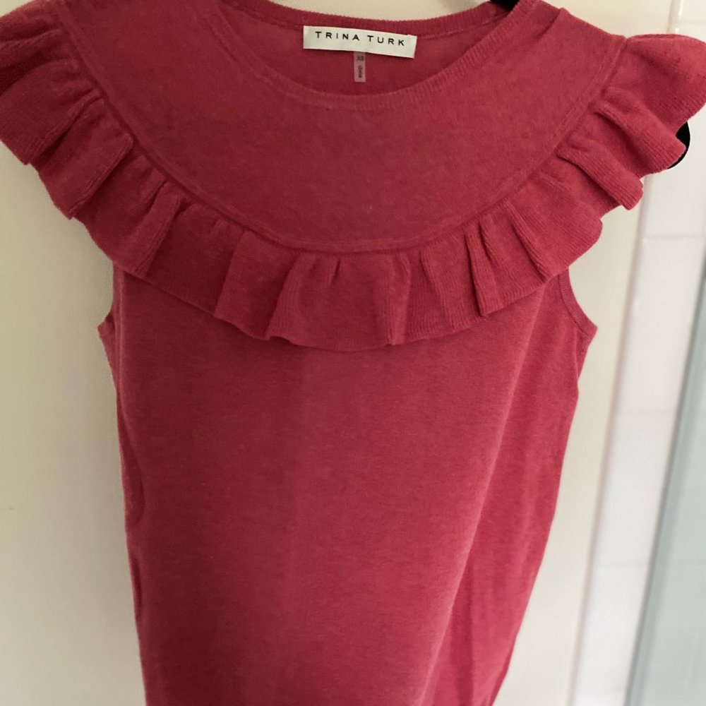 Trina Turk ruffle sweater